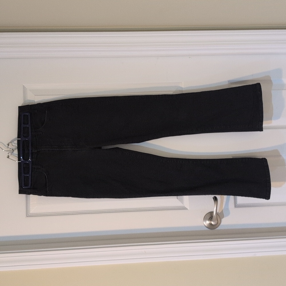 Mother Lil Hustler Ankle Not Guilty Black Denim Stretch Casual Flare Size 26